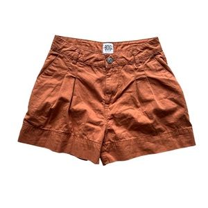 BDG Orange High Waisted Shorts